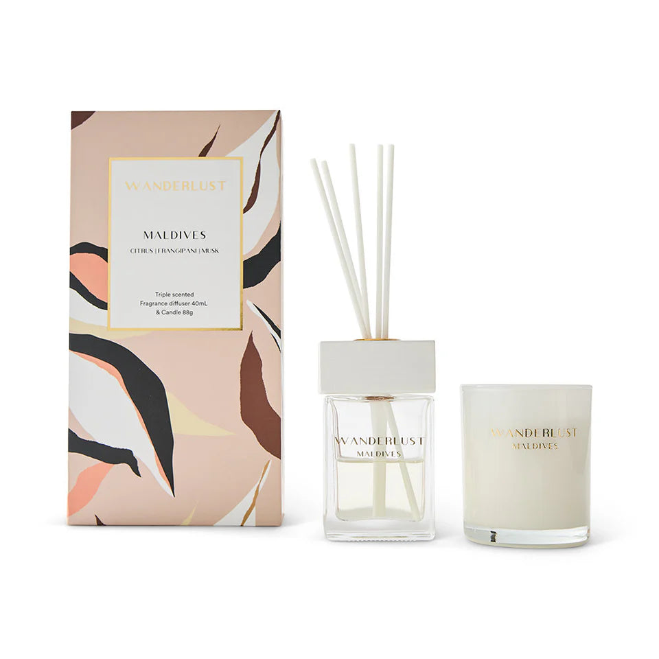 Wanderlust Candle & Diffuser Gift Pack - 2 Piece