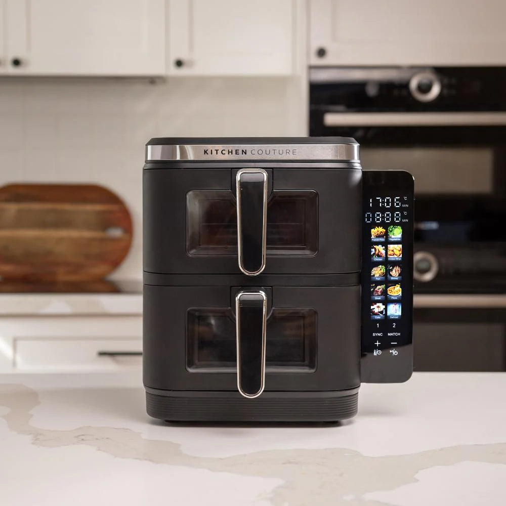 Kitchen Couture 11L Clear View Vertex Dual Drawer Air Fryer