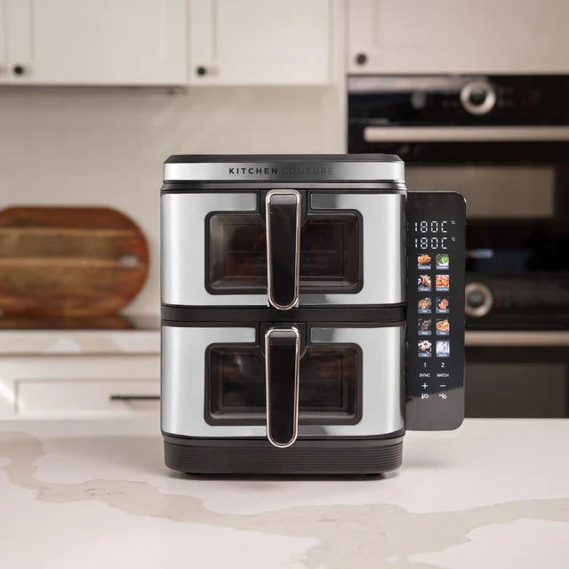 Kitchen Couture 11L Clear View Vertex Dual Drawer Air Fryer