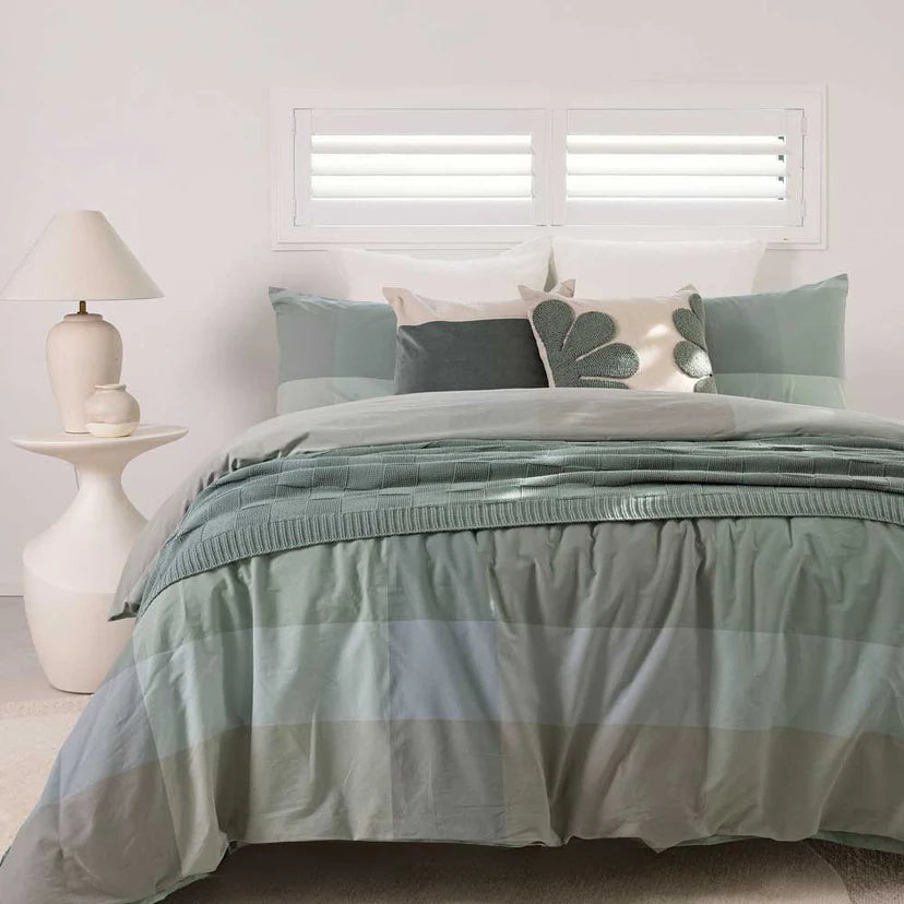 Bambury Sullivan Sage Quilt Cover Set