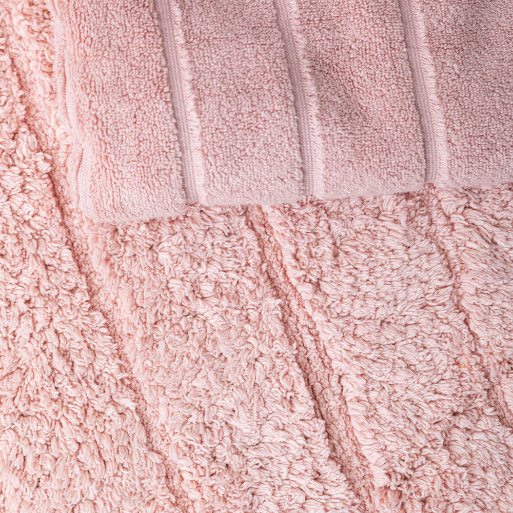 Cooper Plain Tufted Bath Mat - Blush