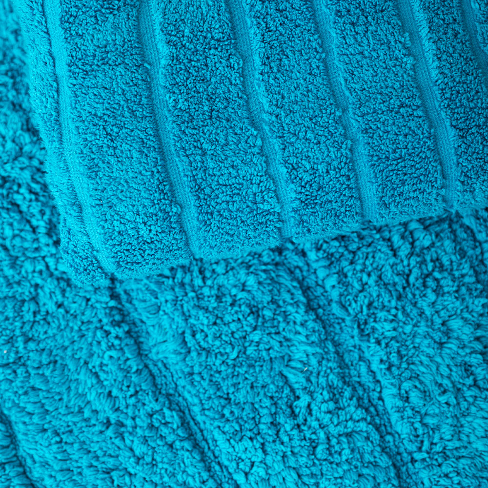 Cooper Plain Tufted Bath Mat - Peacock Blue