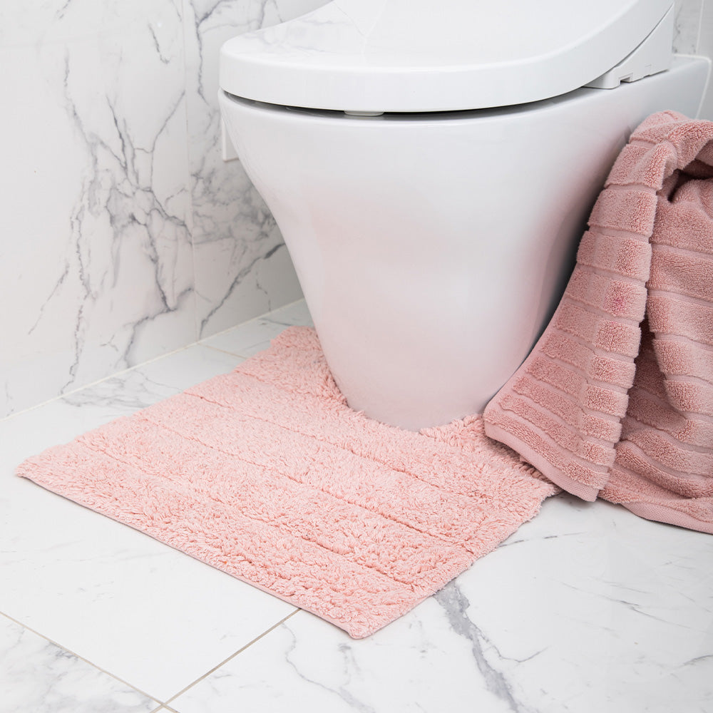 Cooper Plain Tufted Contour Mat - Blush