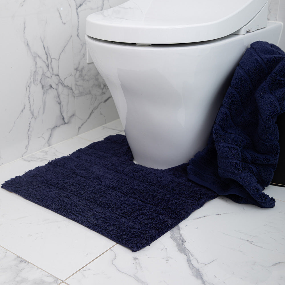 Cooper Plain Tufted Contour Mat - Indigo