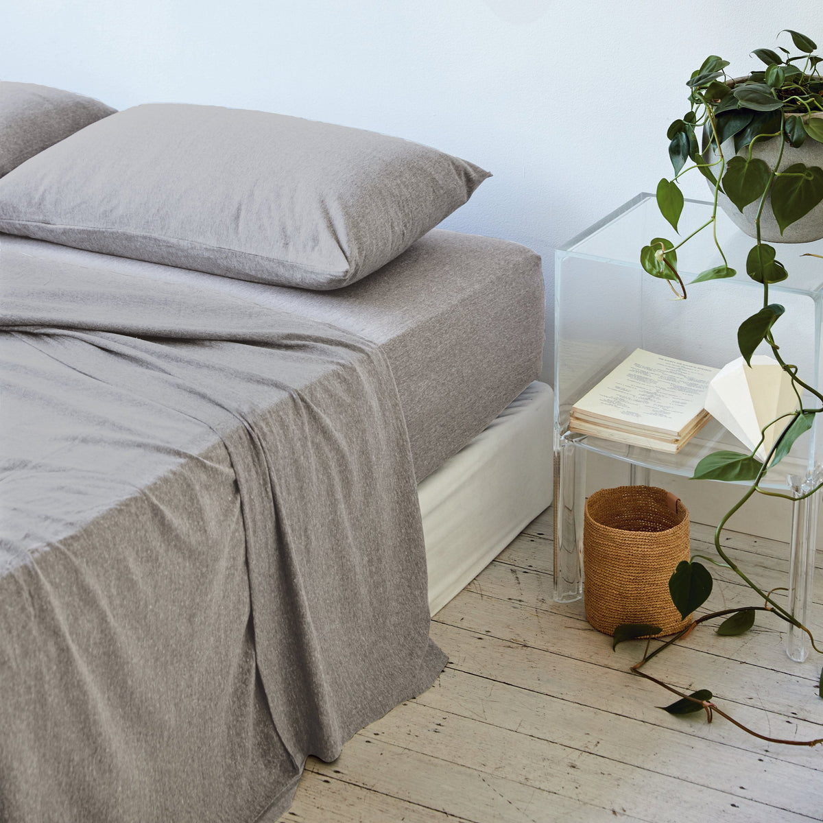 Rory Jersey Sheet Set - Grey