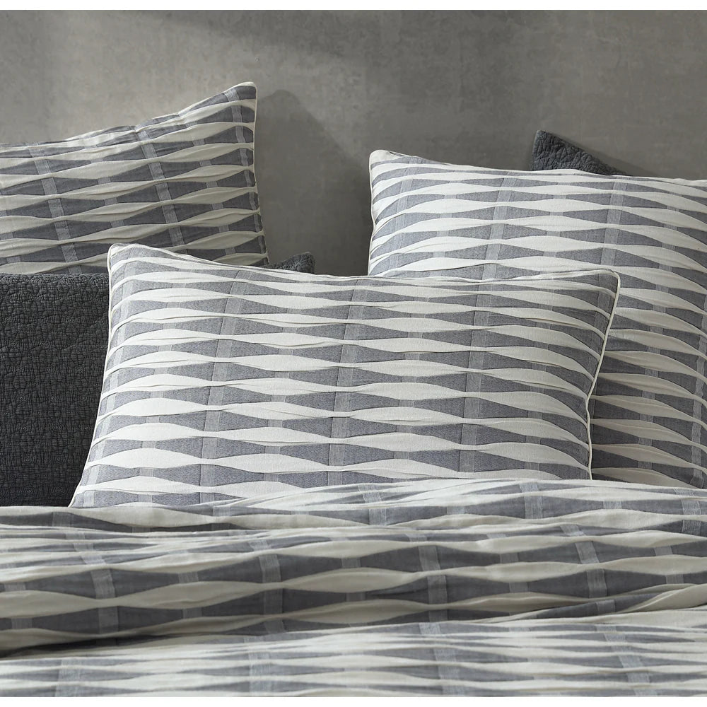 Platinum Collection Kirby Charcoal Quilt Cover Set