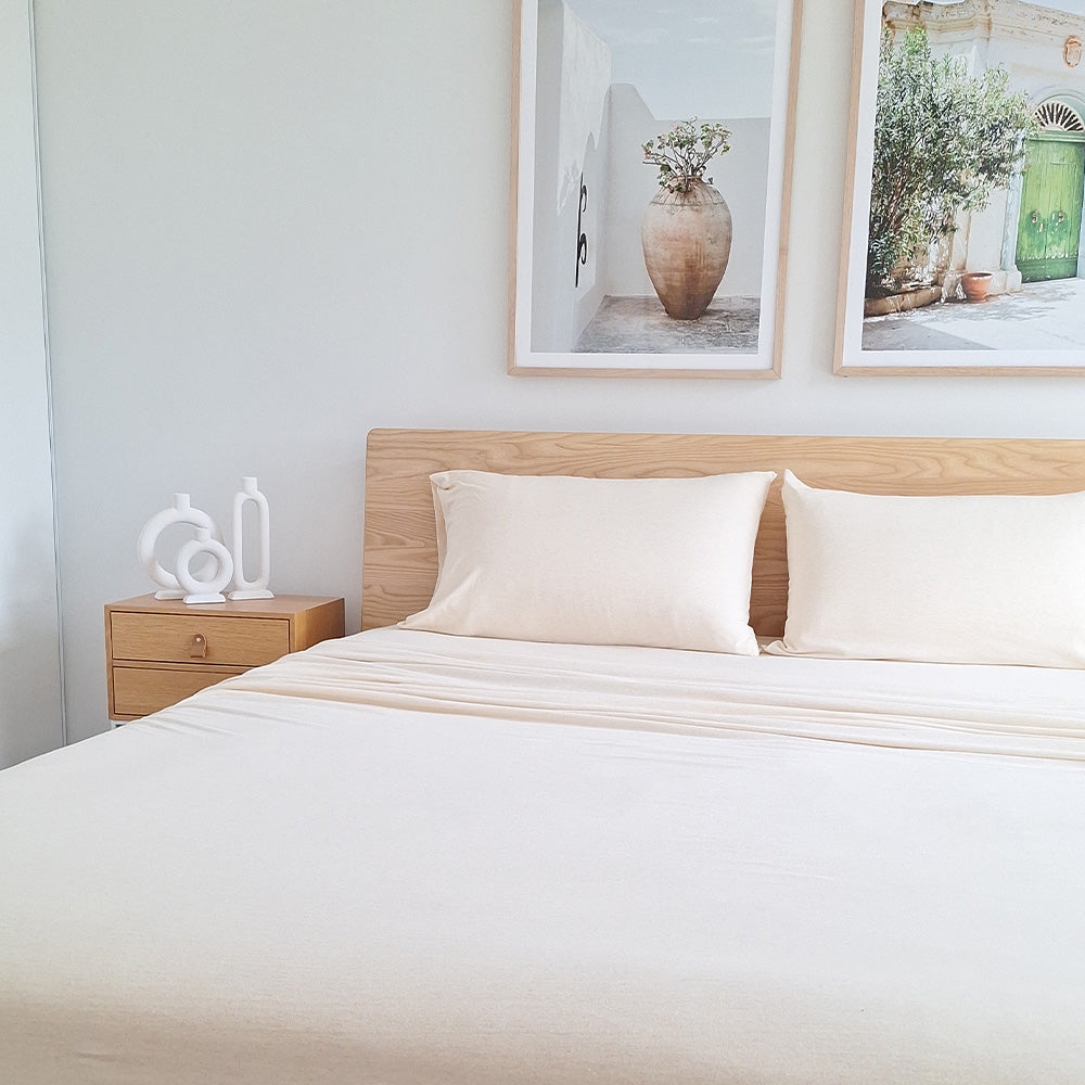 Rory Jersey Sheet Set - Sand