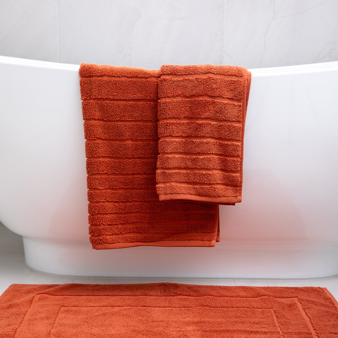 Cooper Bath Sheet - Rust