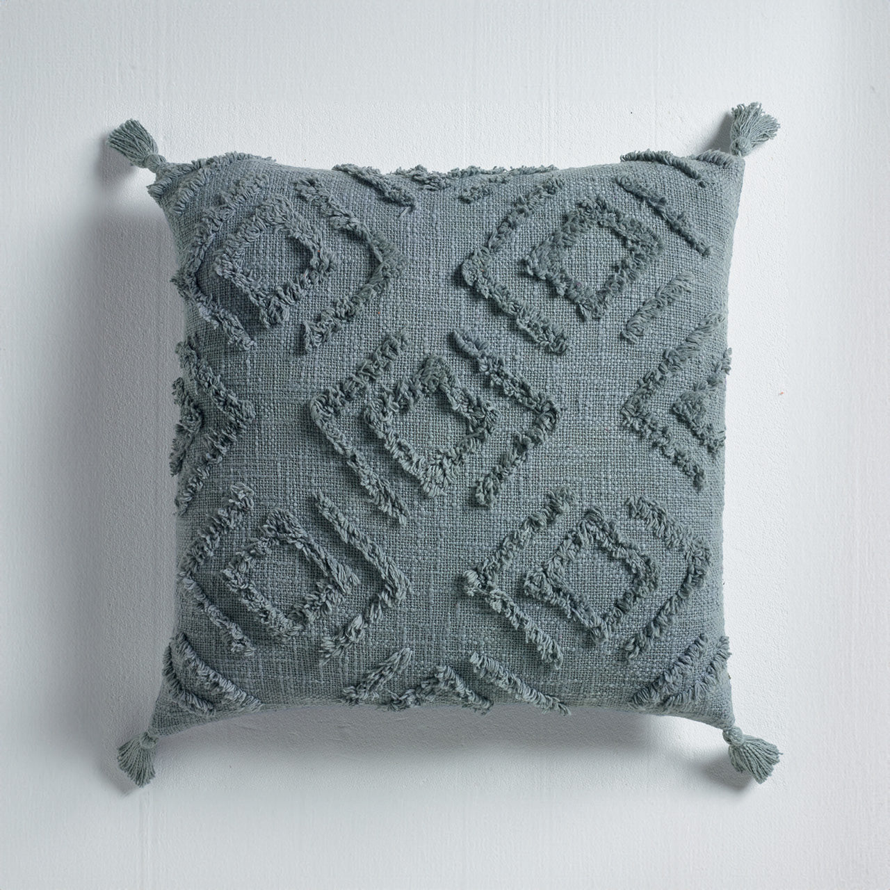 Aspen Cushion Cover Grey on a white background