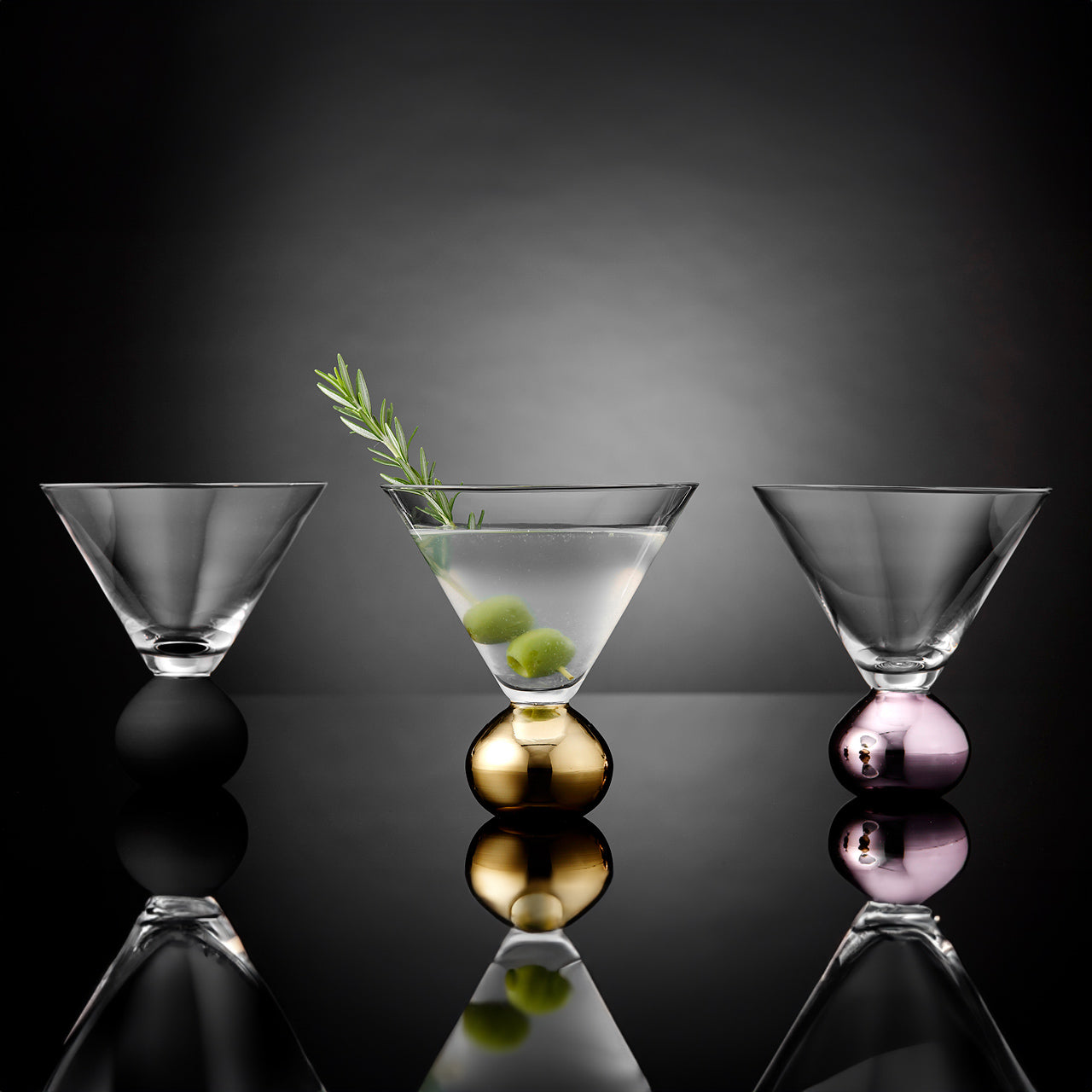 Group shot of Astrid Martini Glasses