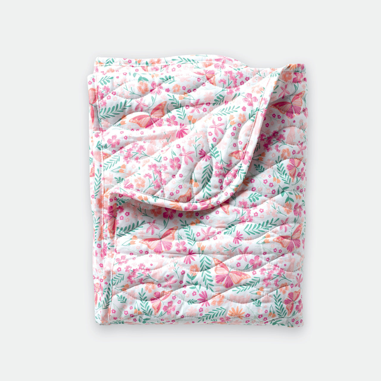 Botanical Cot Comforter on white background