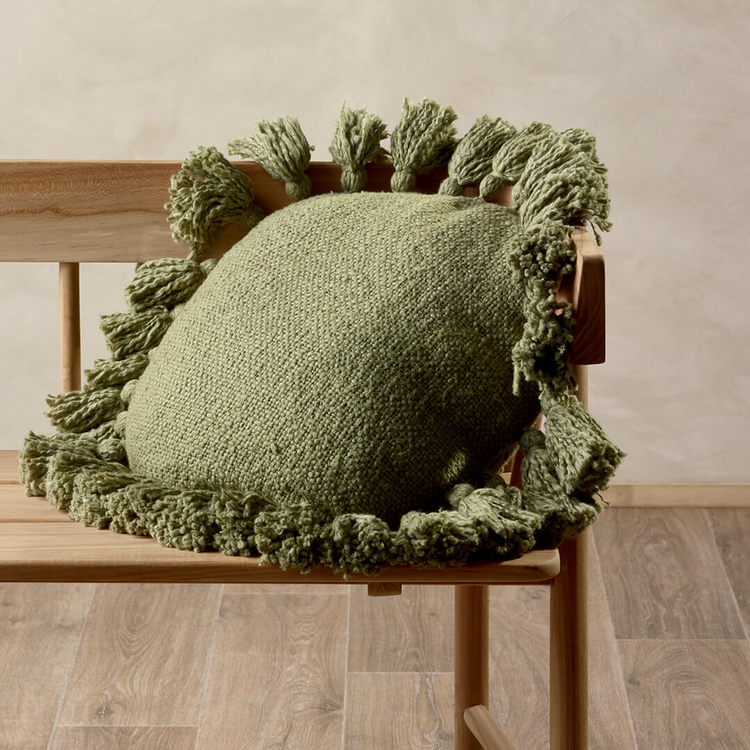 Cadence Cushion Olive lifestyle