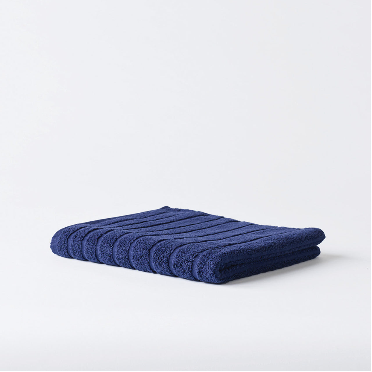 Cooper Bath Towel Indigo on a white background