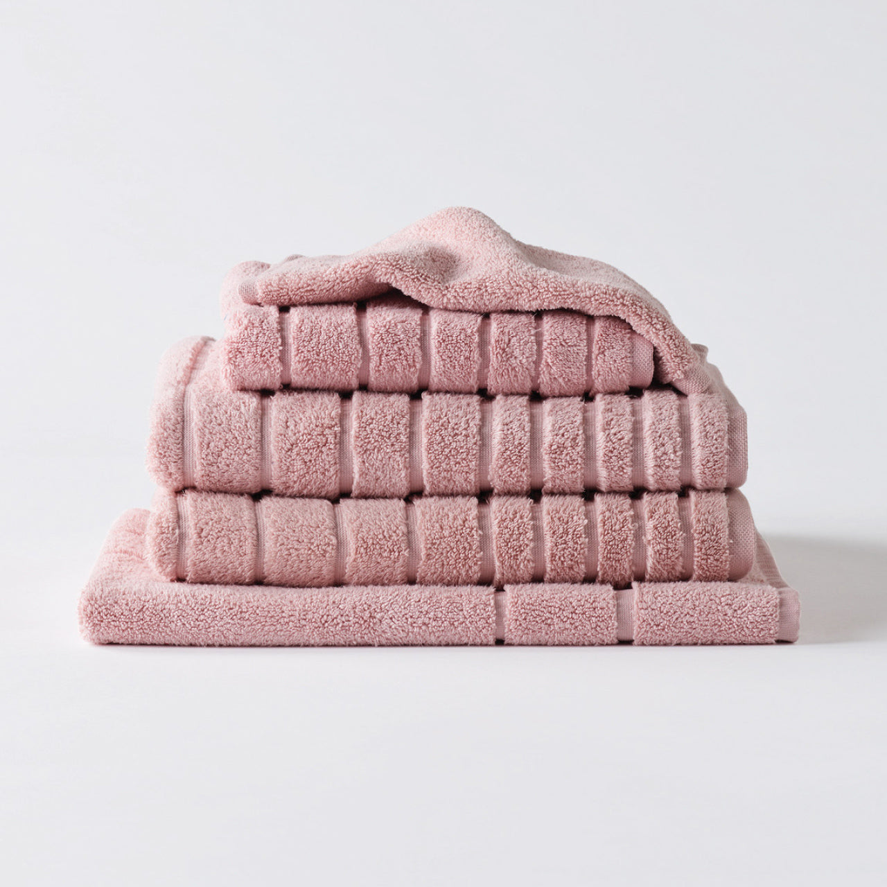 Cooper Blush Towels on a white background