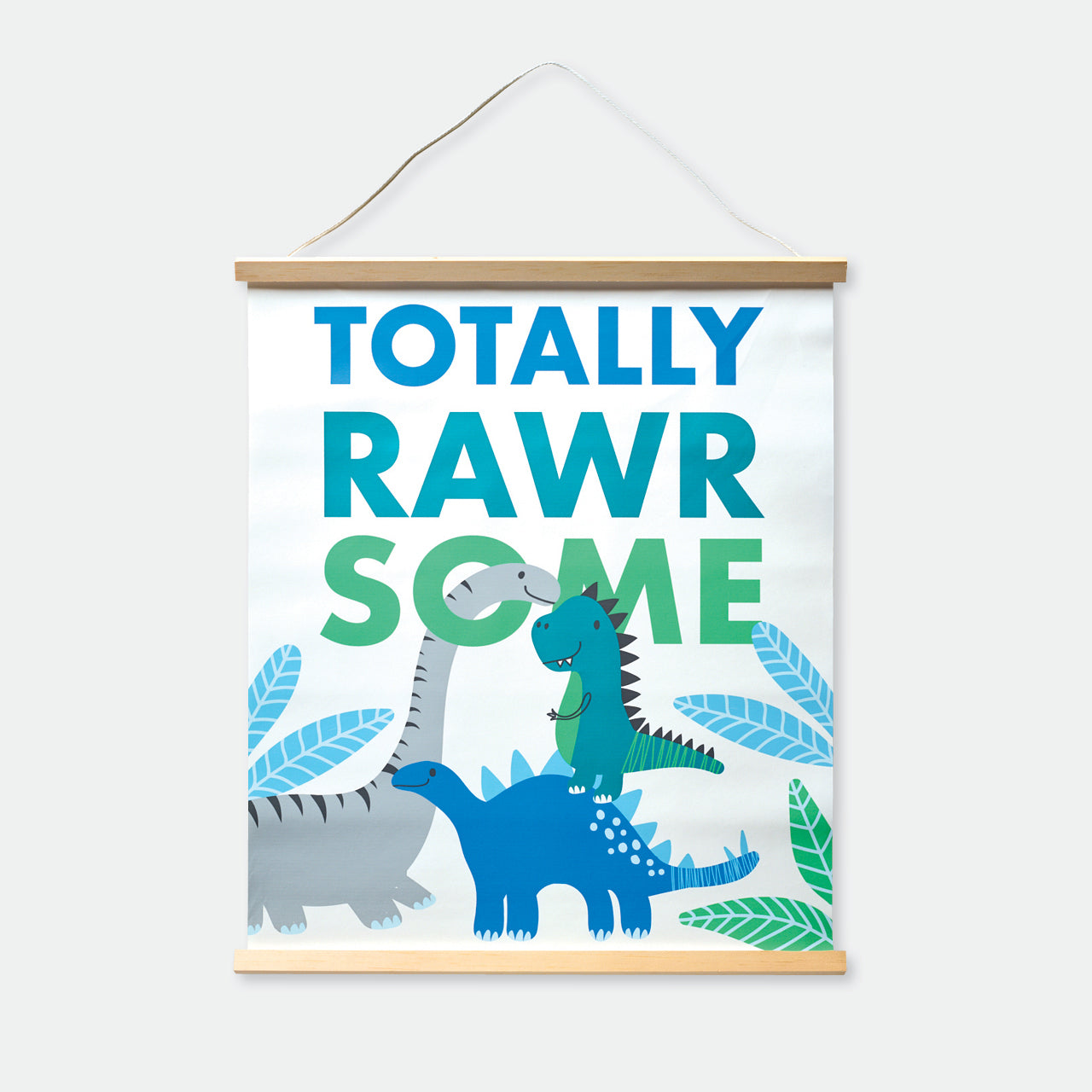 Dinosaur Wall Art hanging up