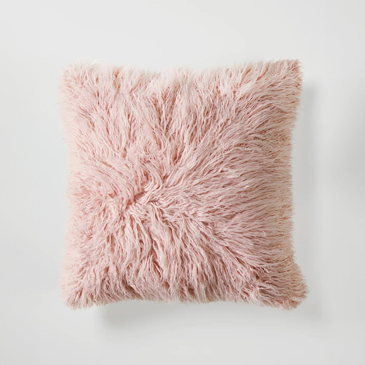 Faux Fur Euro Pillowcase on a white background