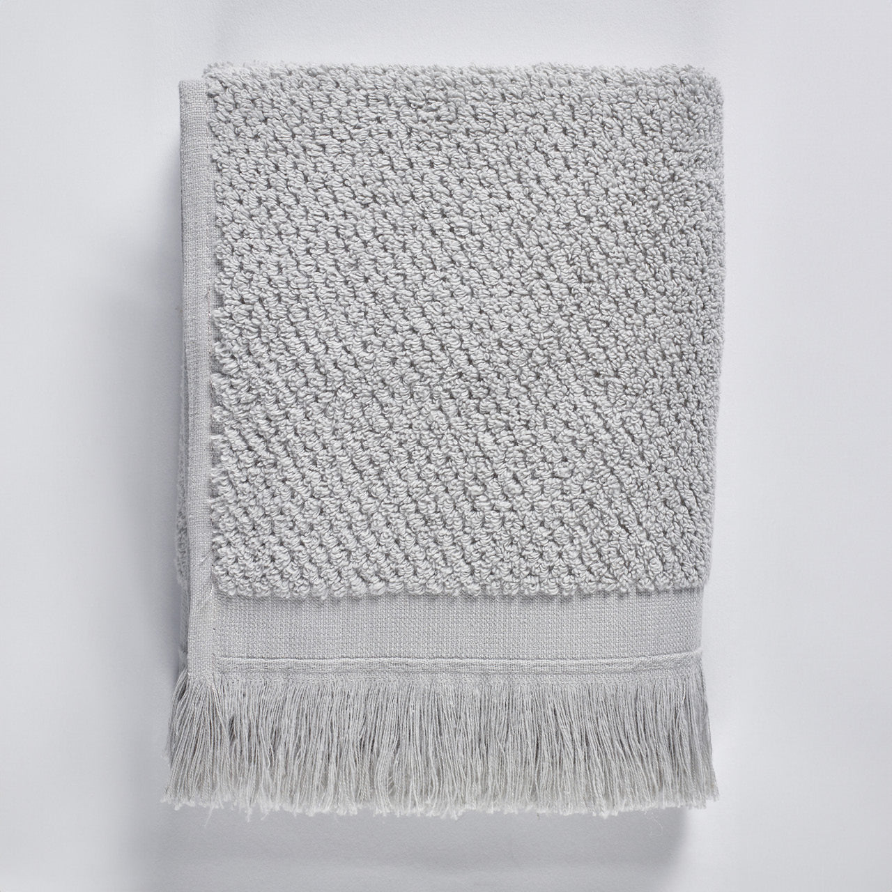 Izmir Hand Towel Grey overhead shot