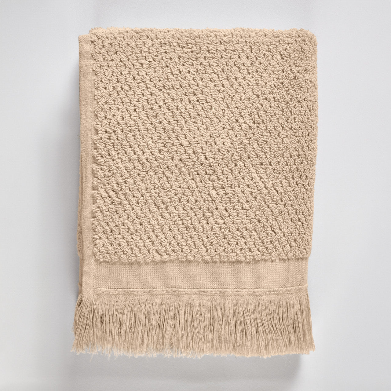 Izmir Hand Towel Natural overhead shot