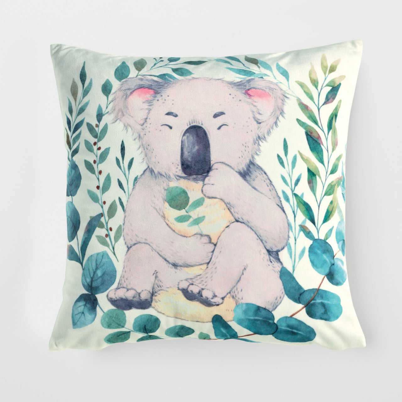 Koala Cushion Cover on a white background