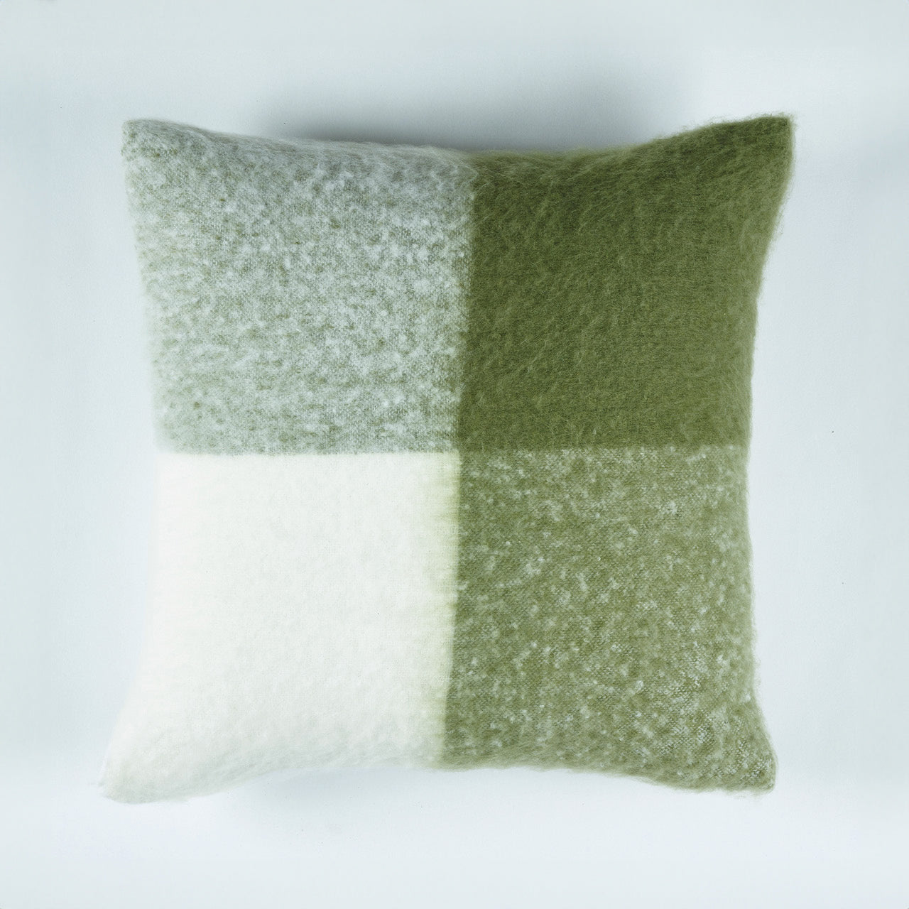 Penelope Cushion Cover Olive on a white background