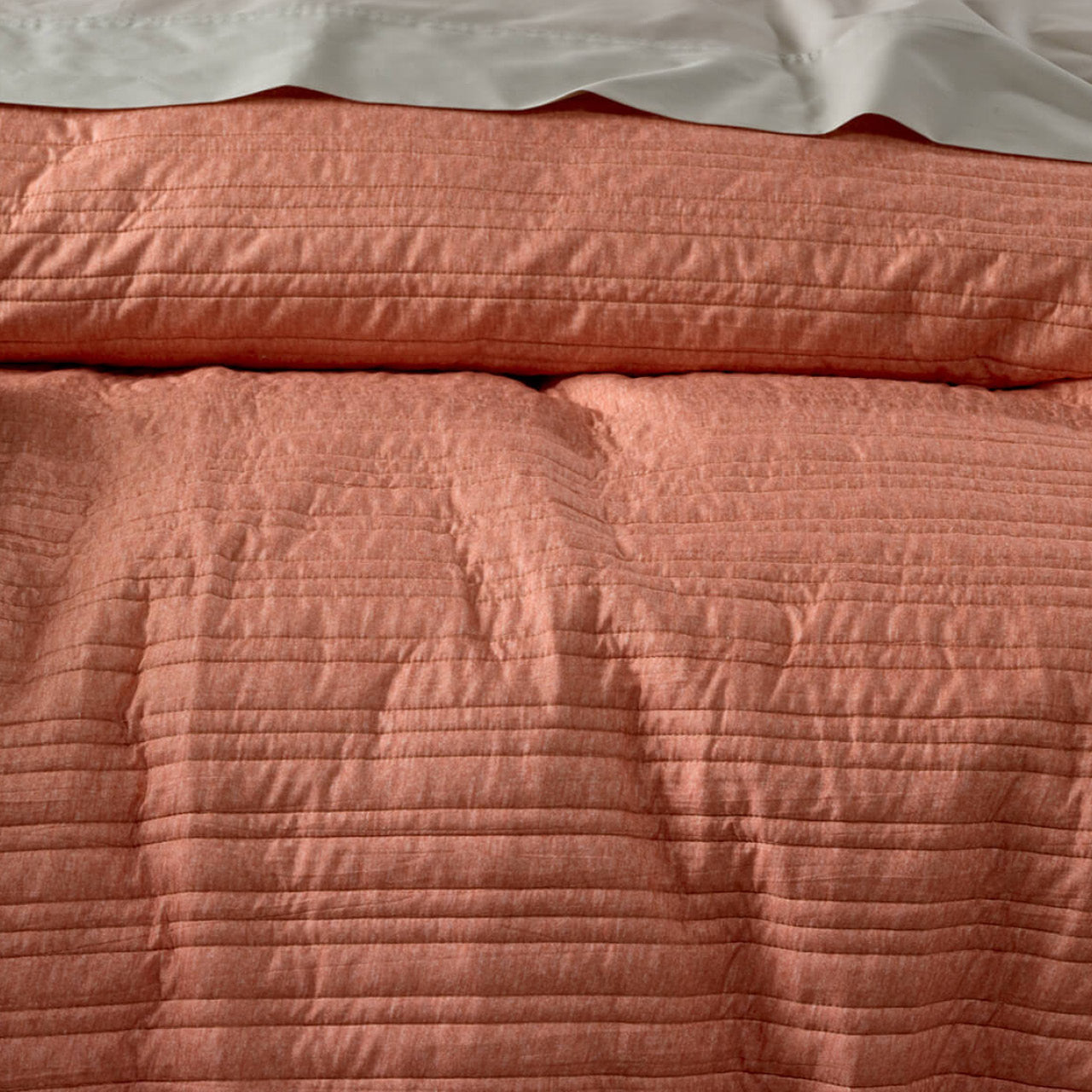 Close up shot of Taya Marle Brandy Quilt Cover Set on bed
