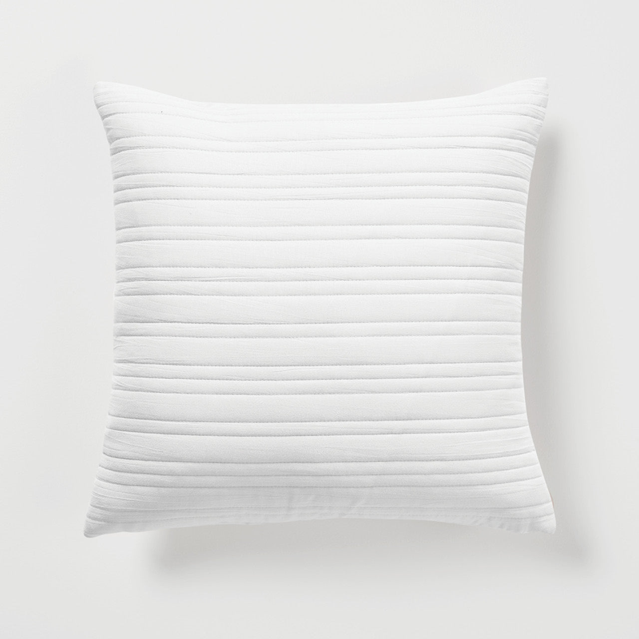 Taya White Cushion Cover on a white background