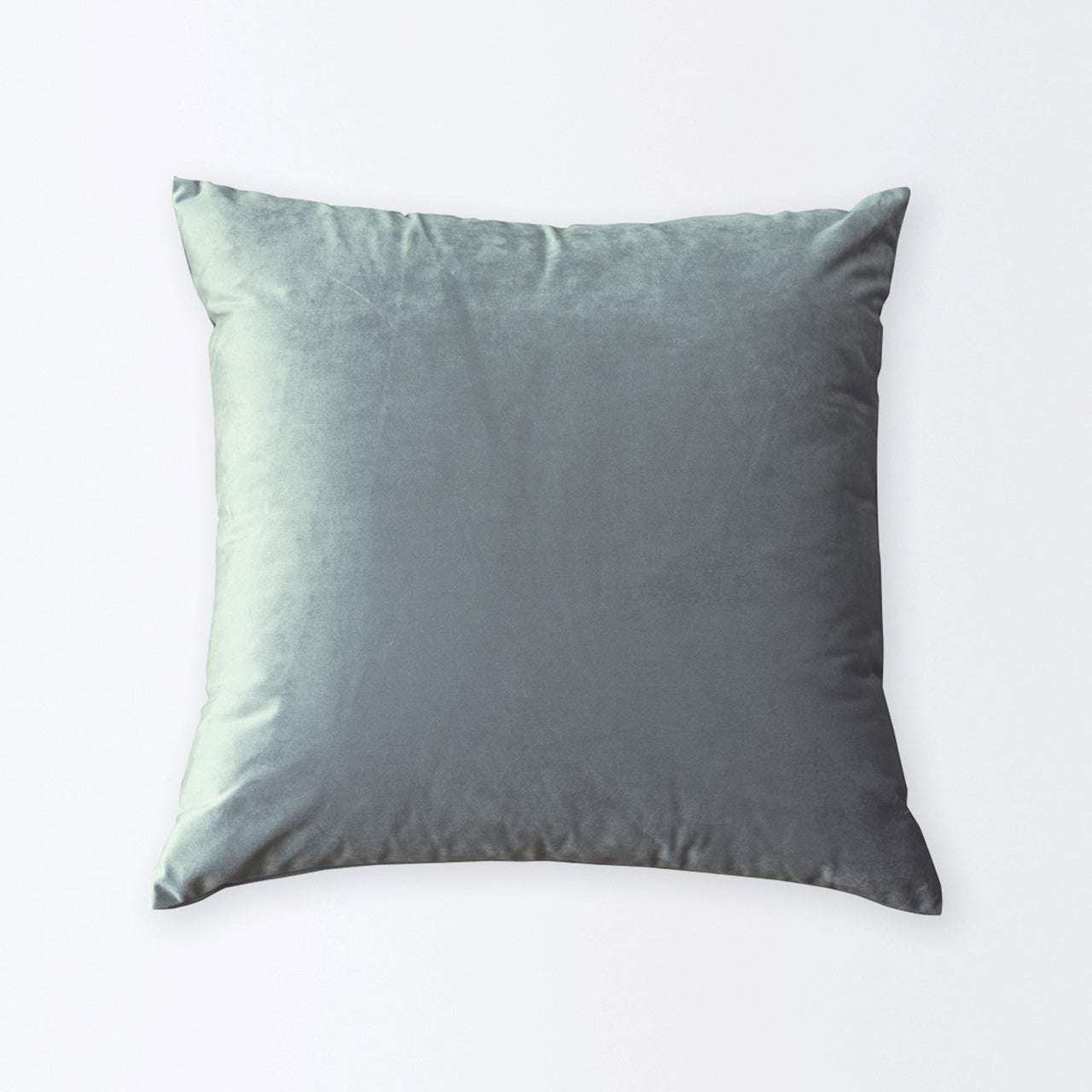 Velvet Cushion Cover Grey on a white background