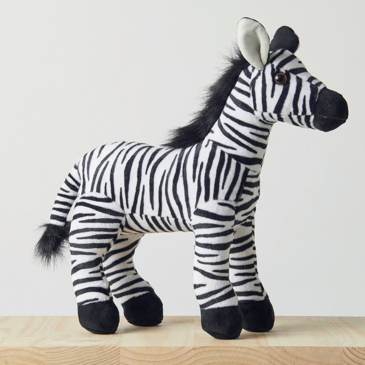 Zebra Soft Toy standing up on floor