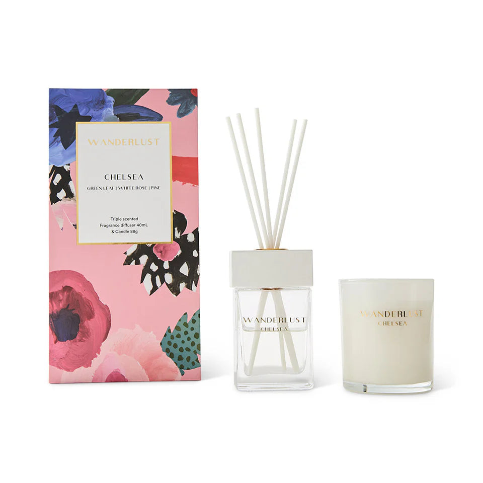 Wanderlust Candle & Diffuser Gift Pack - 2 Piece