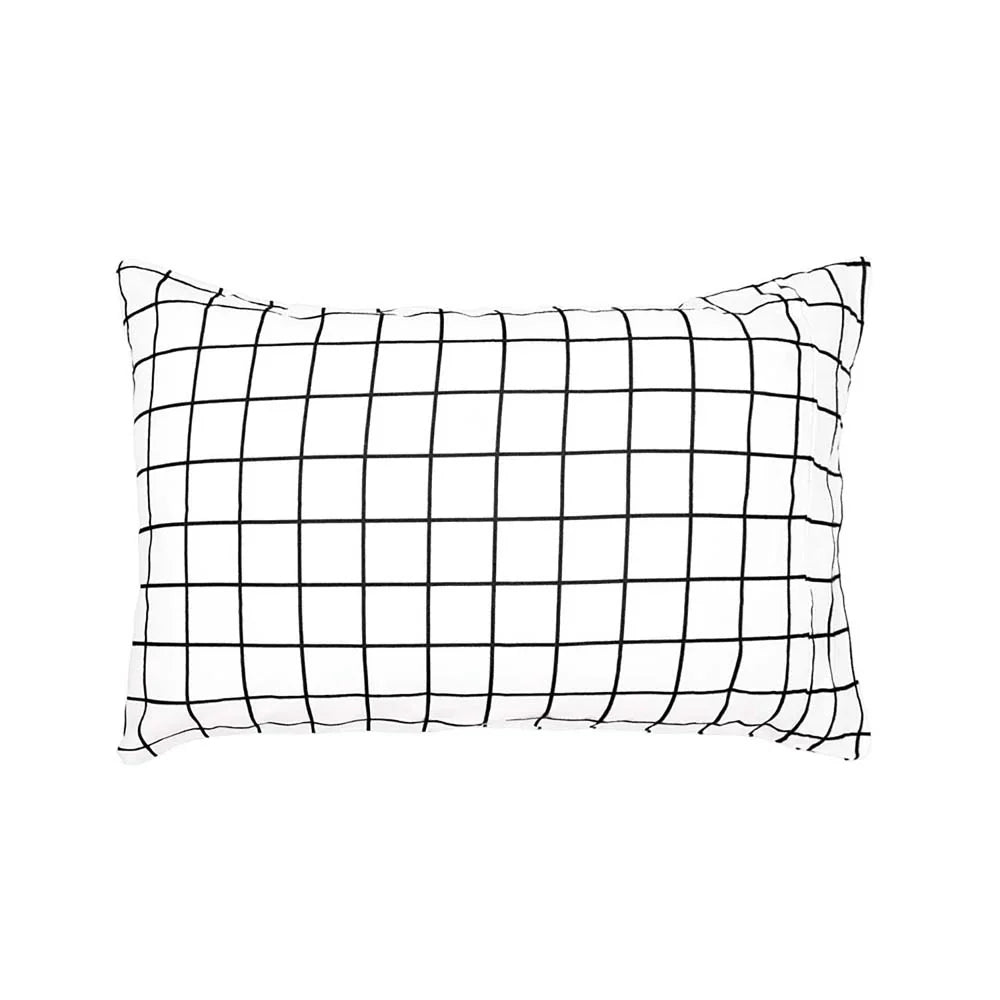 Bambury Grid Flannelette Quilt Cover Set
