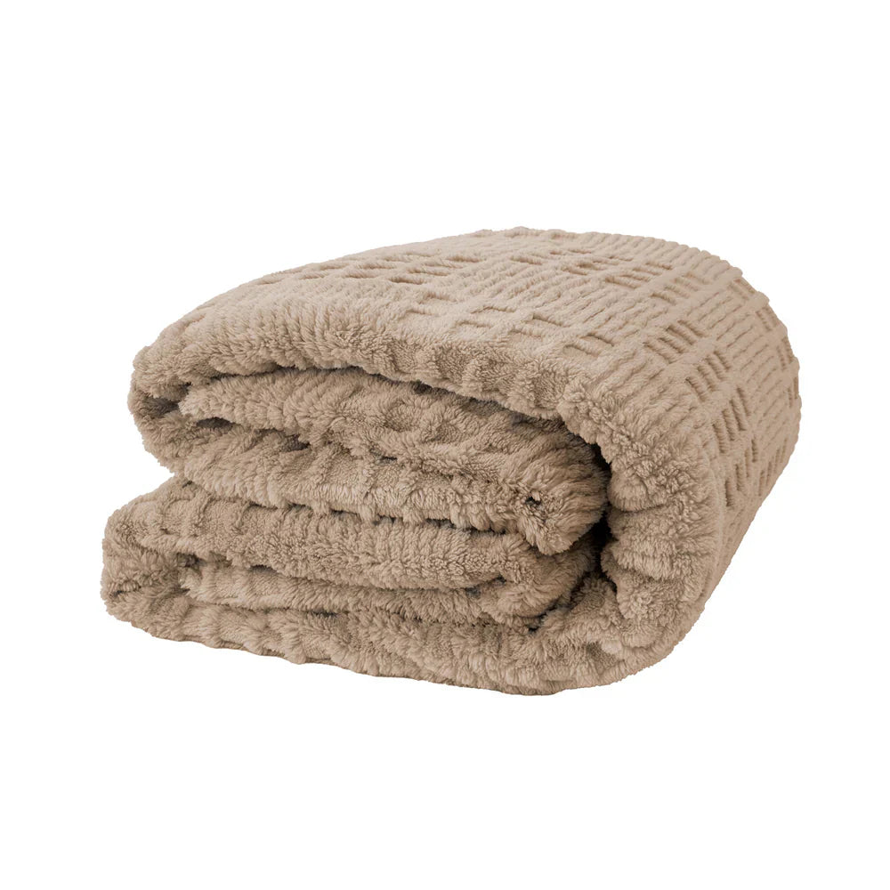 Bambury Lattice Sherpa Blanket