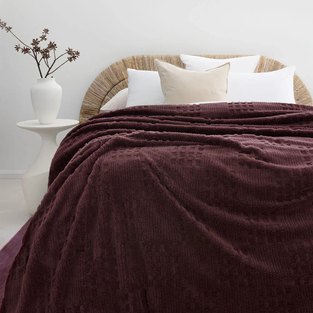 Bambury Lattice Sherpa Blanket