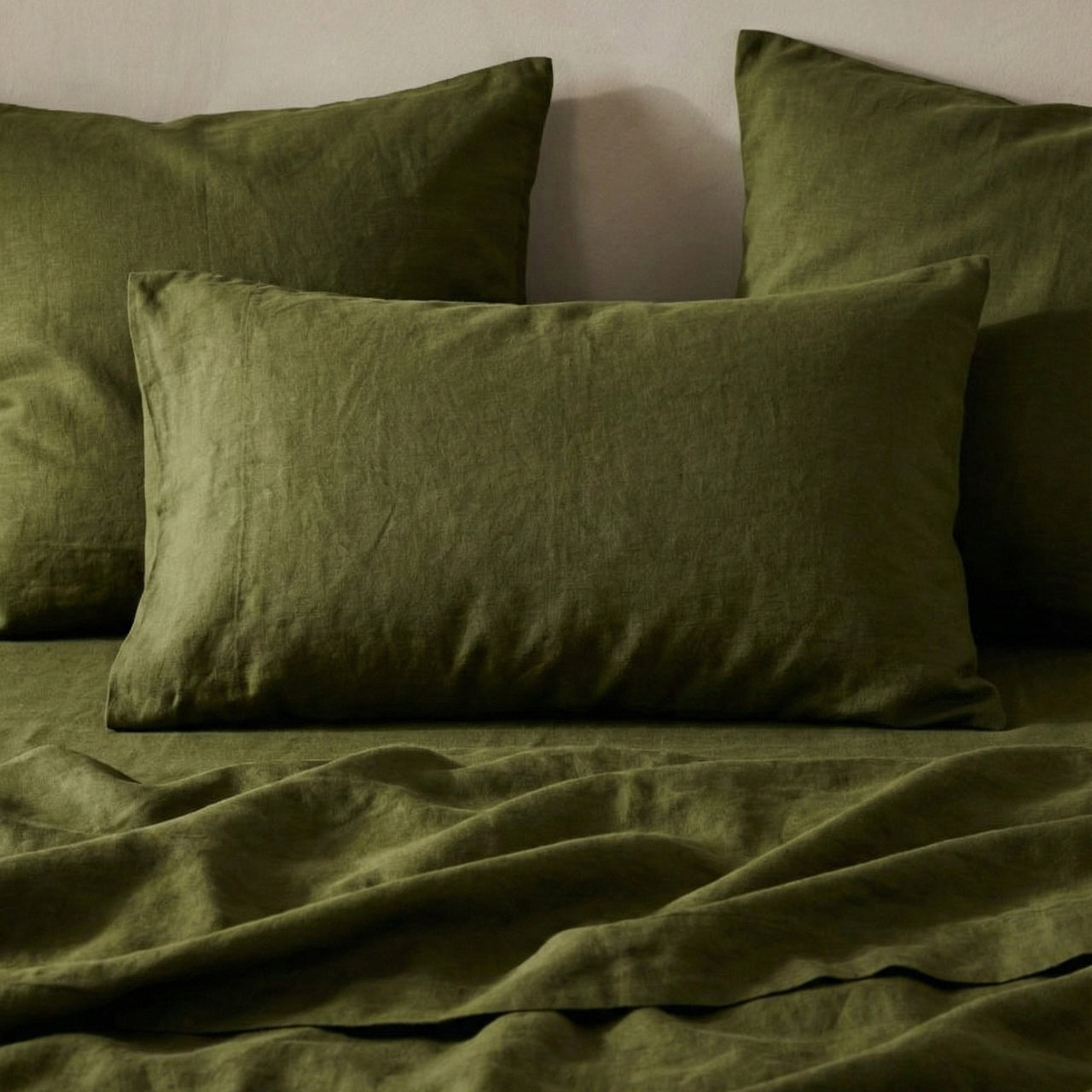 NOOK Elayna Quilt Cover Set - Moss