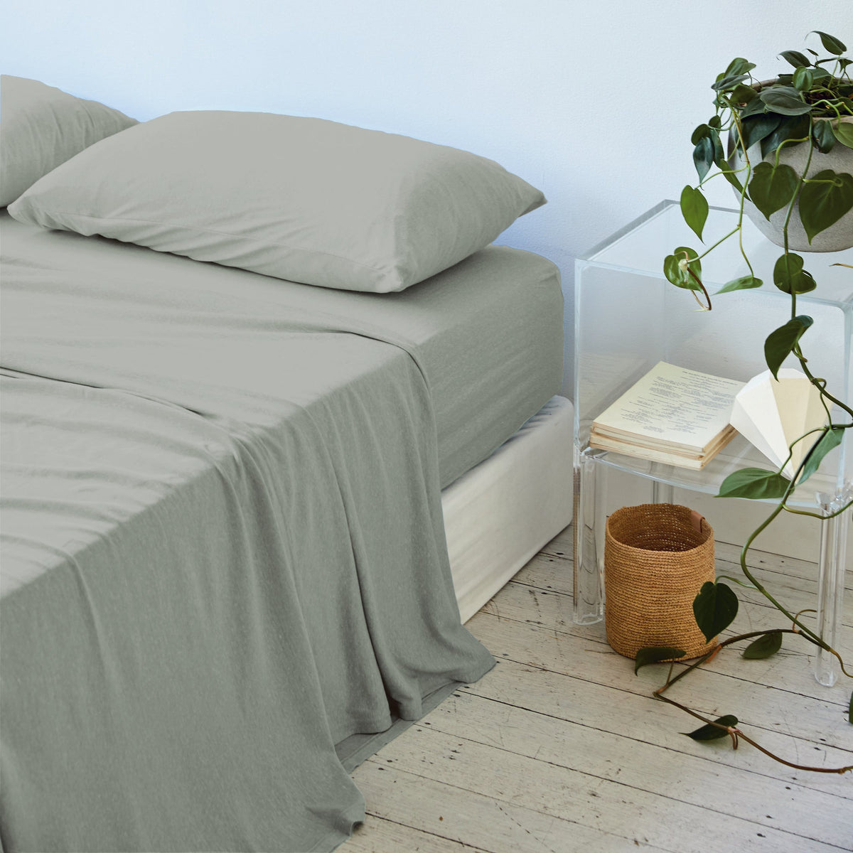 Rory Jersey Sheet Set - Sage