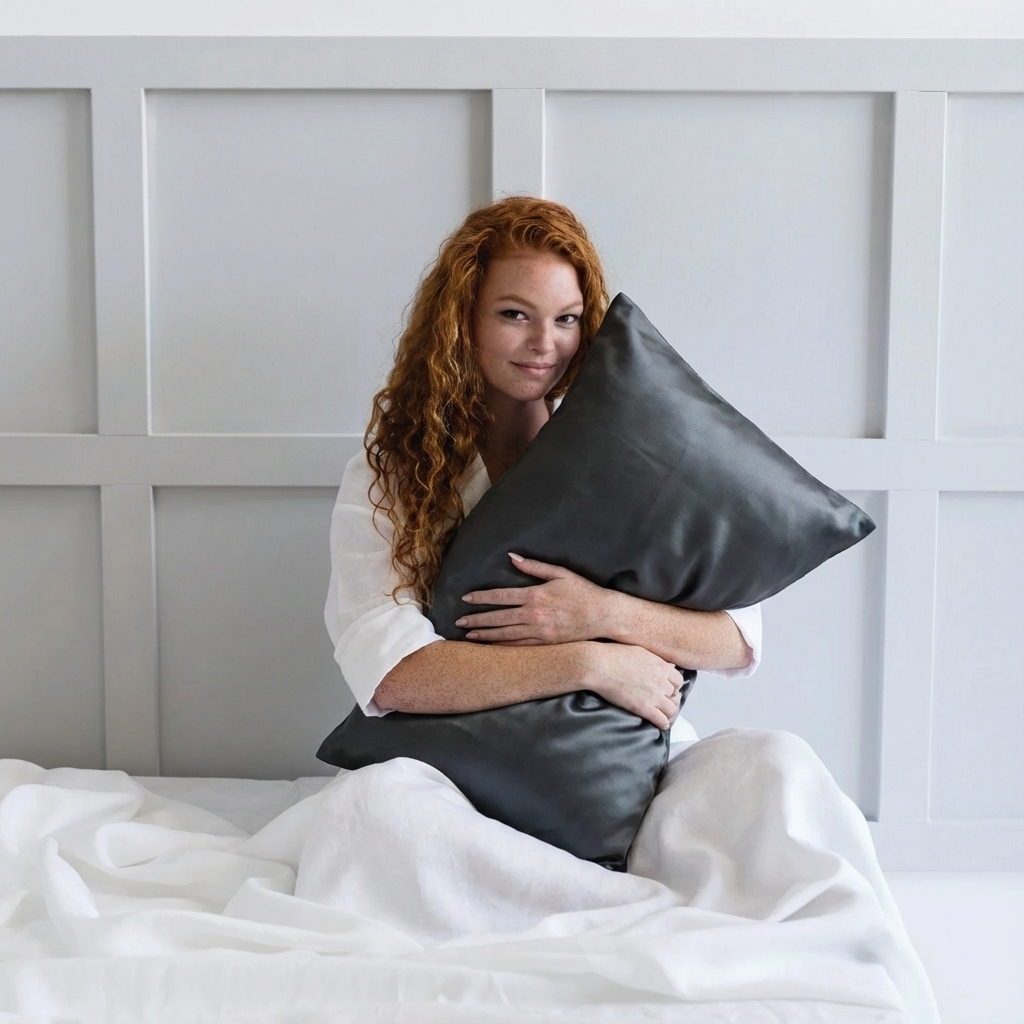 NOOK Silk Pillowcase - Charcoal