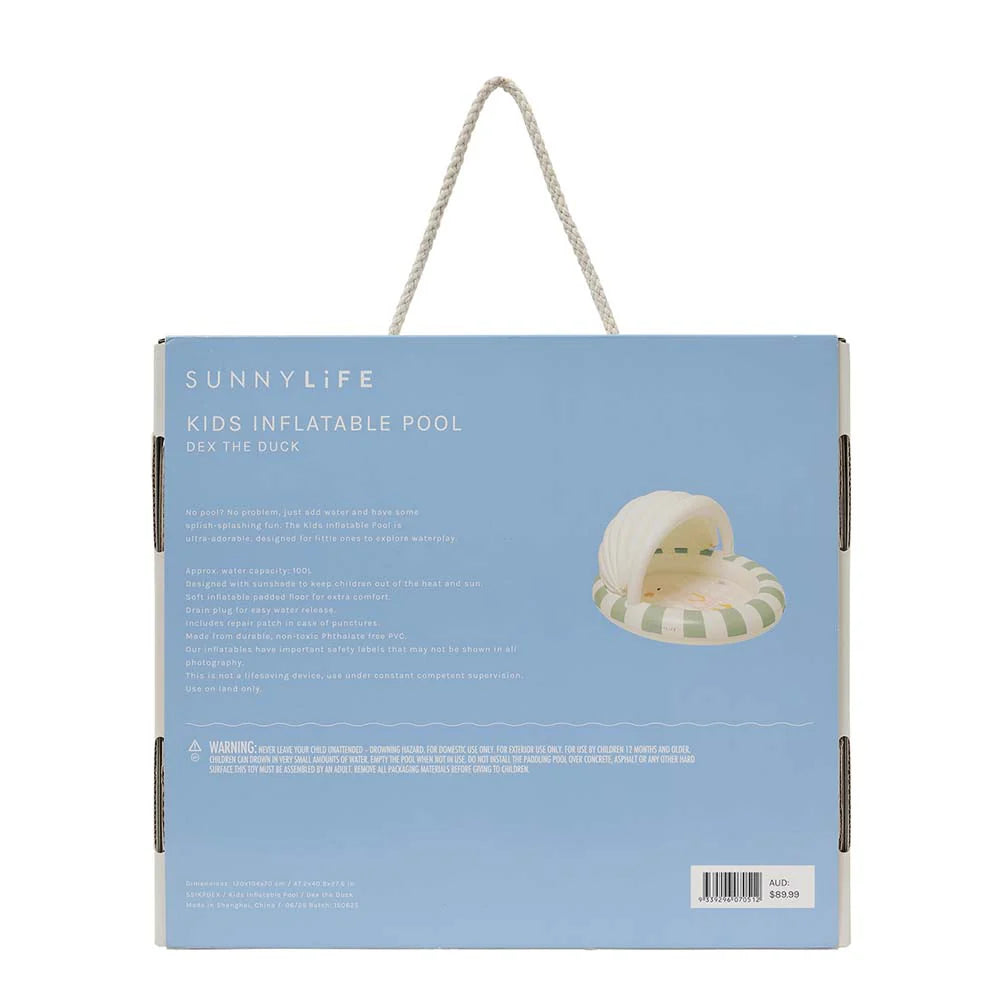 SUNNYLiFE Kids Inflatable Pool Dex The Duck