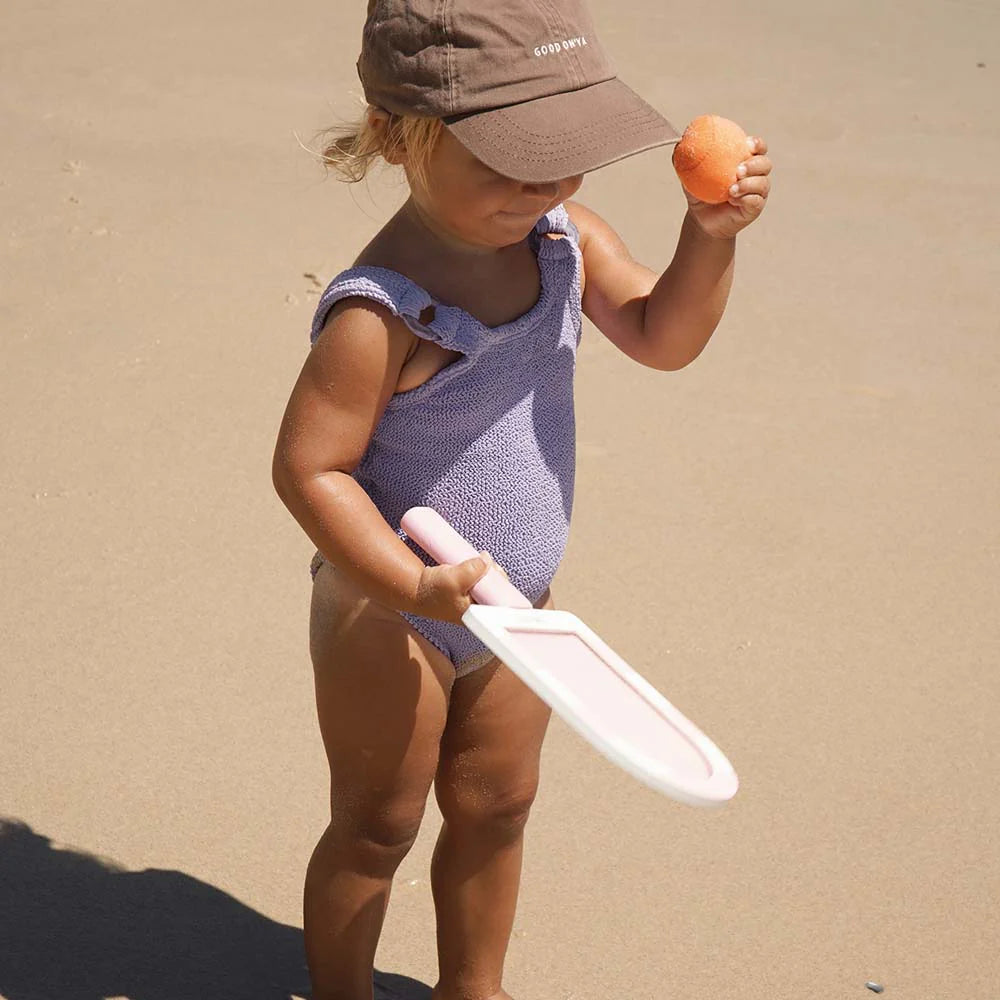 SUNNYLiFE Kids Velcro Beach Bats Cotton Candy Cherry