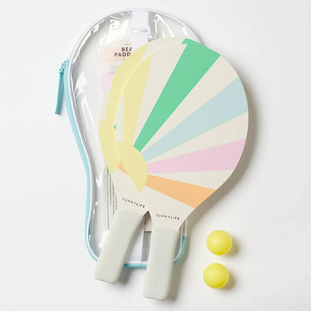 SUNNYLiFE Pool Side Beach Paddle Set Pastel Gelato