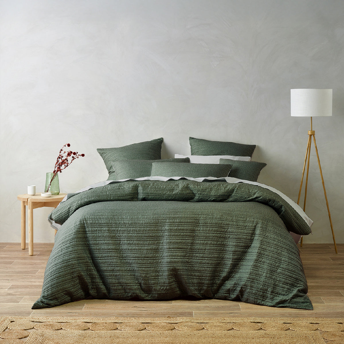 Taya Quilt Cover Set - Forest