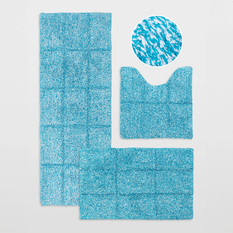 Cooper Tufted Bath Mat Peacock Blue