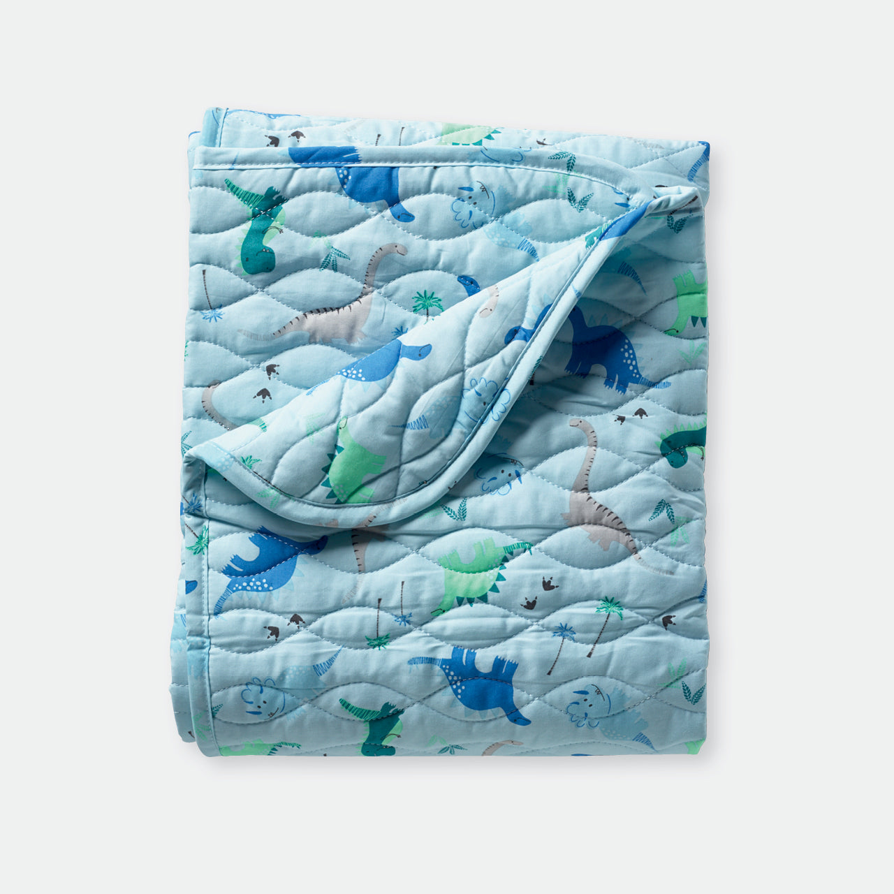 Dinosaur Cot Comforter on white background