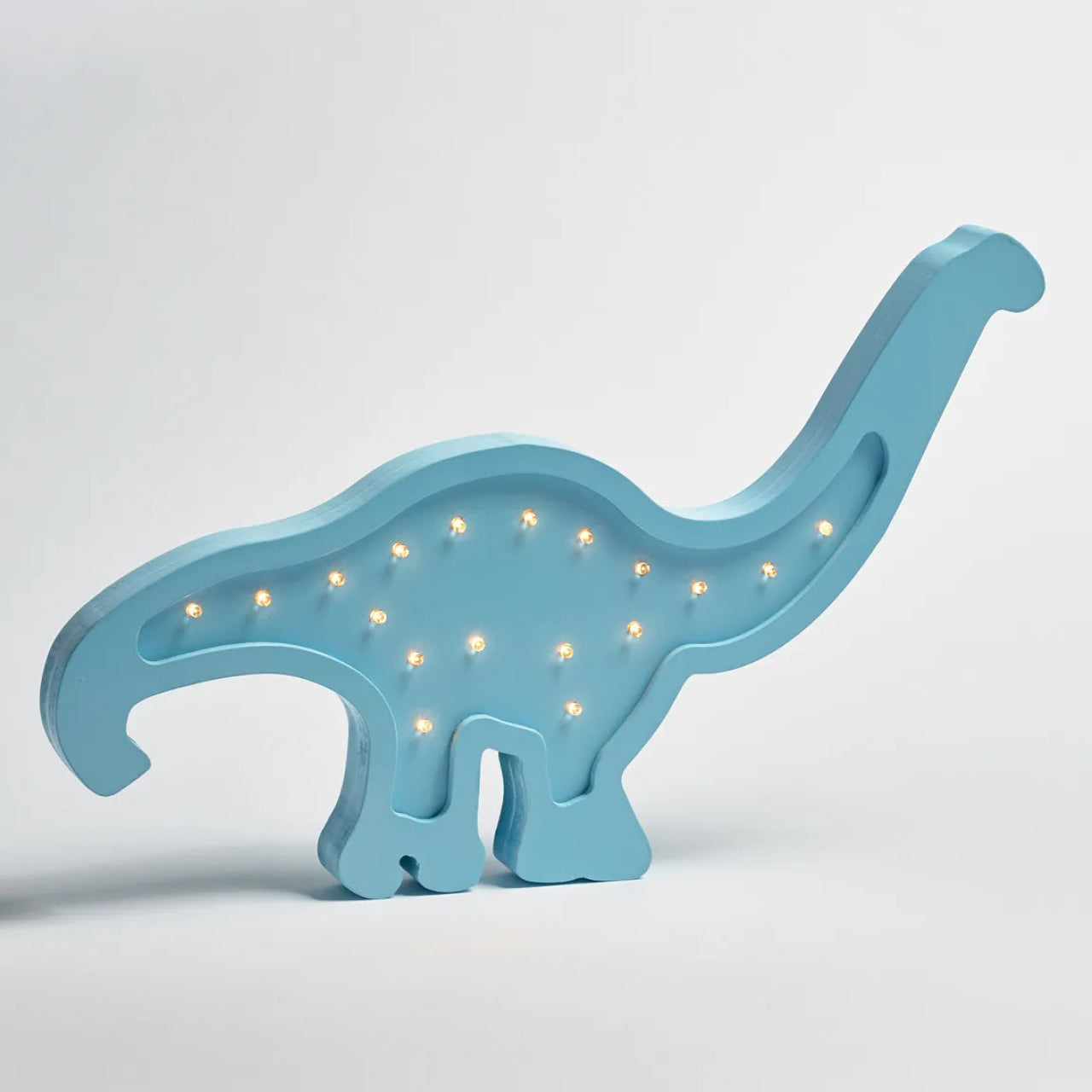 Dinosaur Wooden Light turned on