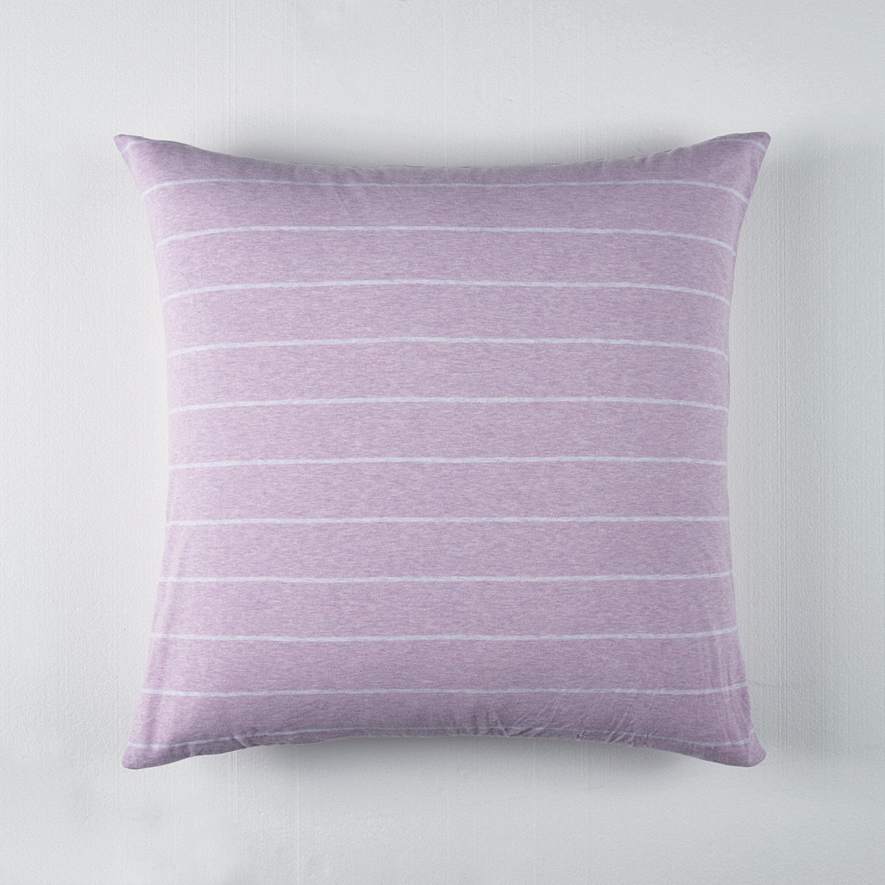 Henley Lilac European Pillowcase on a white background