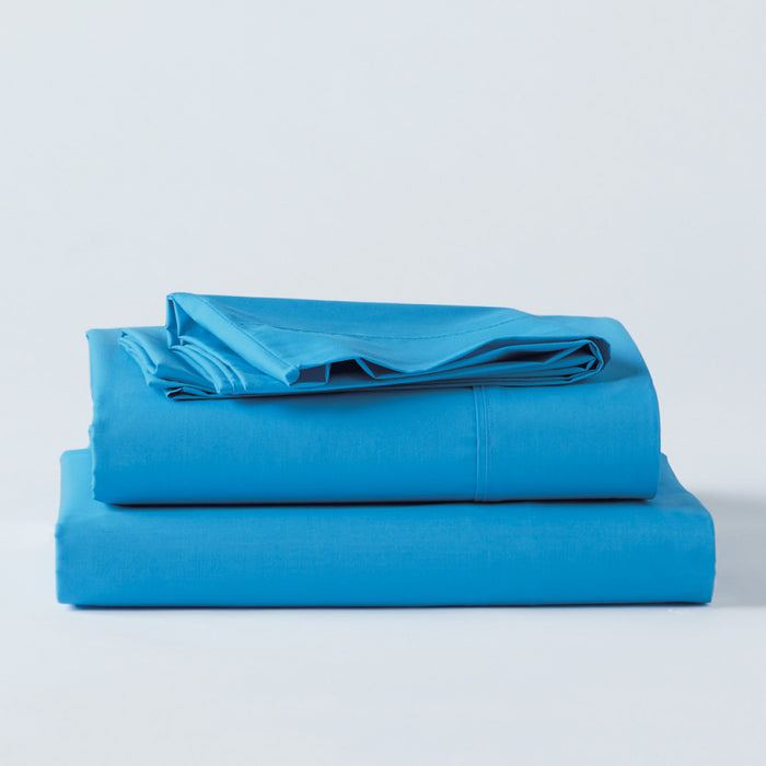 Premium Percale Fitted Sheet - Ocean